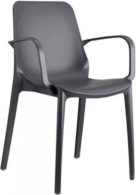 Кресло пластиковое Scab Design Ginevra, антрацит