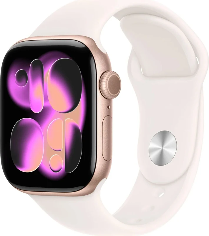 Умные часы Apple Watch Series 11, 46mm, Rose Gold, ремешок Rose Sport Band S/M