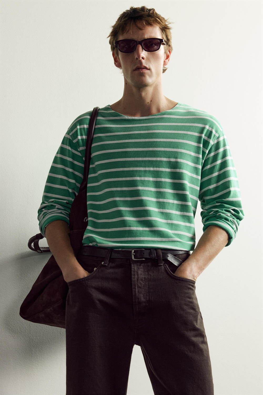 ФУТБОЛКА ЖАККАРД В ПОЛОСКУ AARON LEVINE X ZARA — ZARA