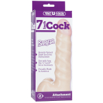 Анальная насадка Vac-U-Lock 7 Raging hard-On Cock - 18 см. (Цвет: телесный)