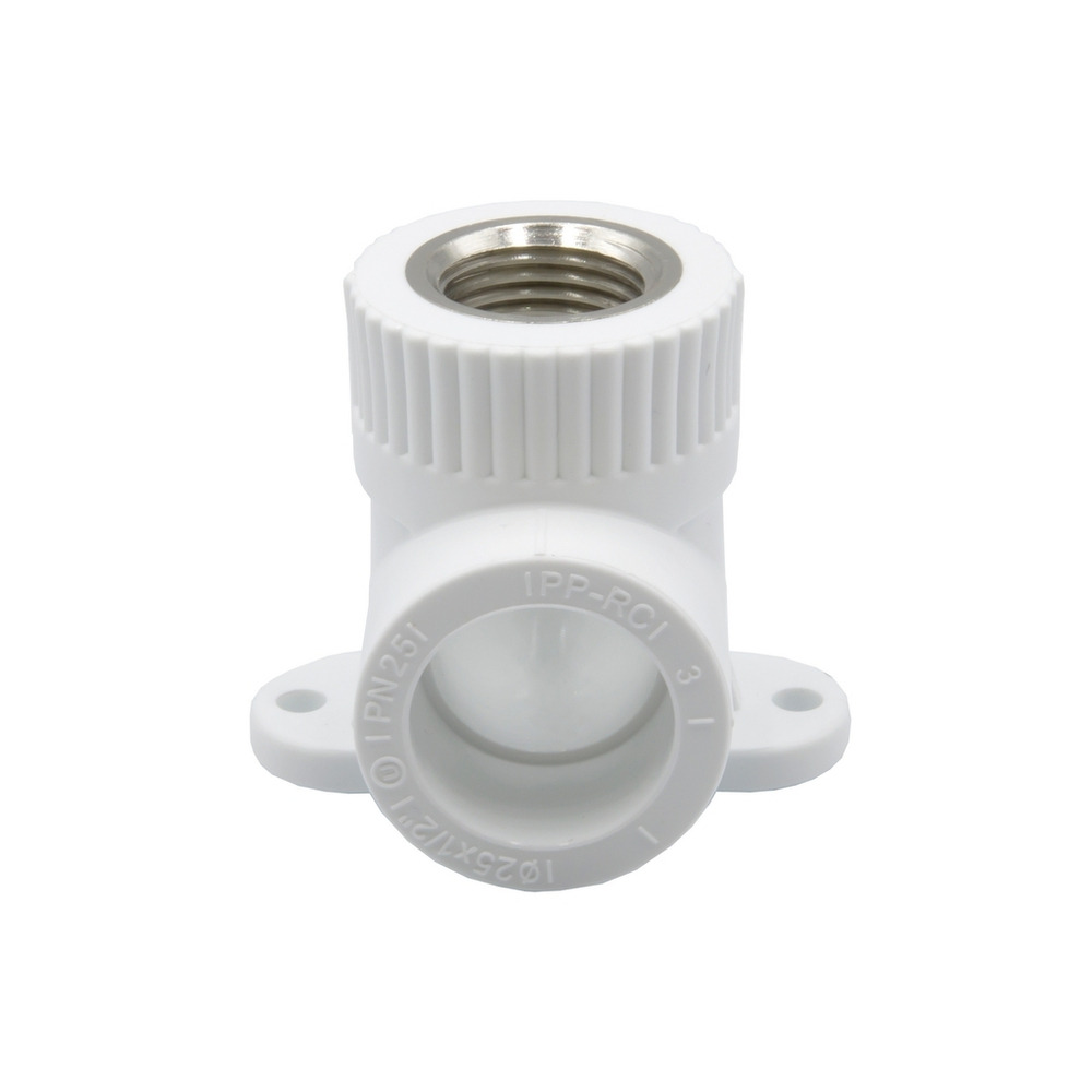 Уголок комб. вн 25х1/2'' с креплением EVER® БЕЛЫЙ (Россия)