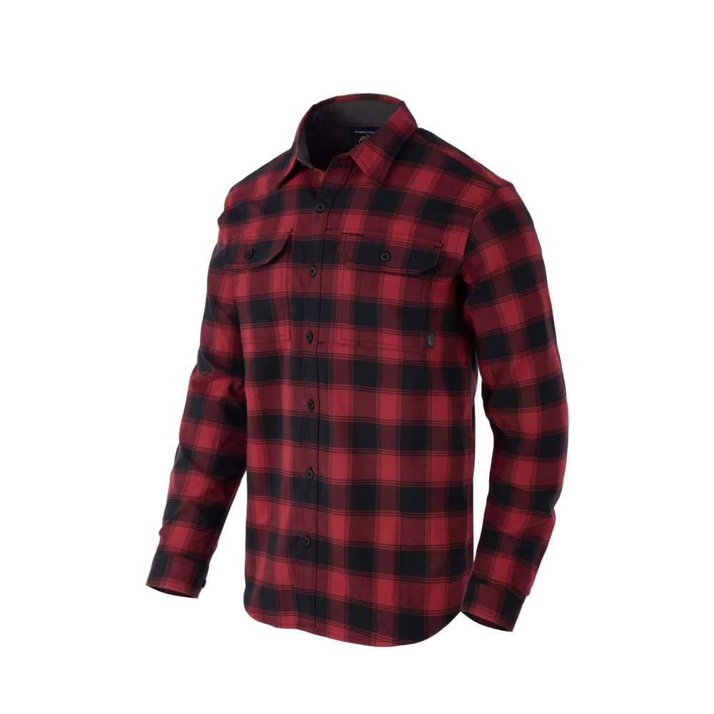 Рубашка Helikon-Tex Greyman Shirt Coral Crimson Checkered (L/Regular, Coral Crimson Checkered)