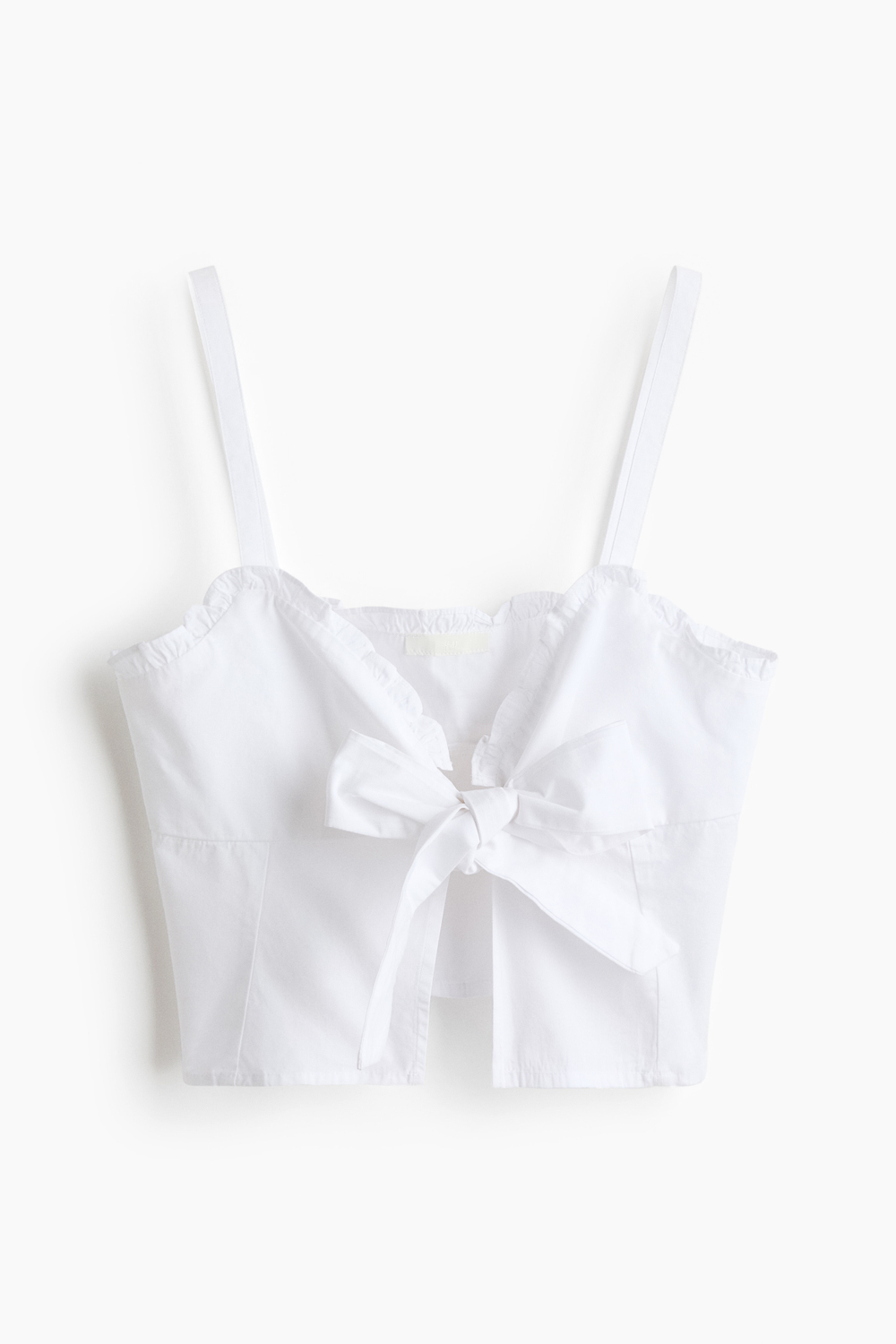 Короткий топ со шнуровкой - H&M