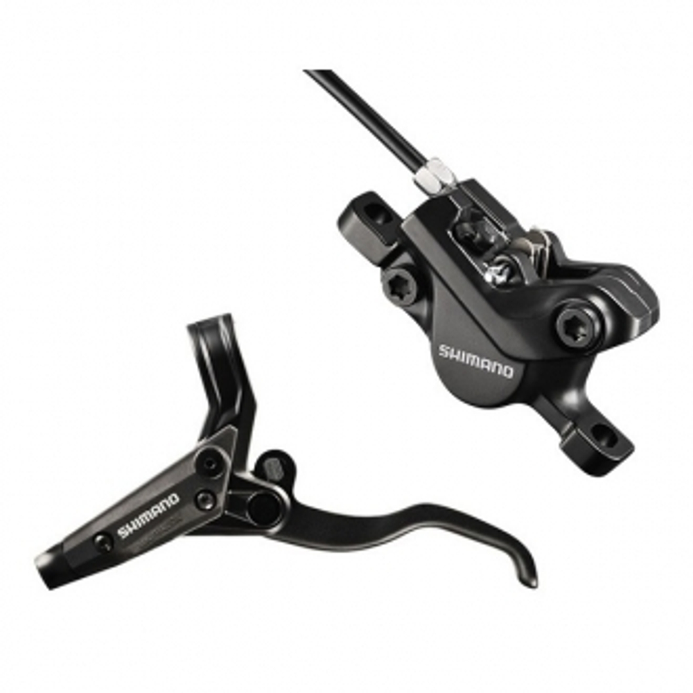 Тормоз диск. Shimano, M445, BL-M445(лев)/BR-M447пер), черн., 1000мм