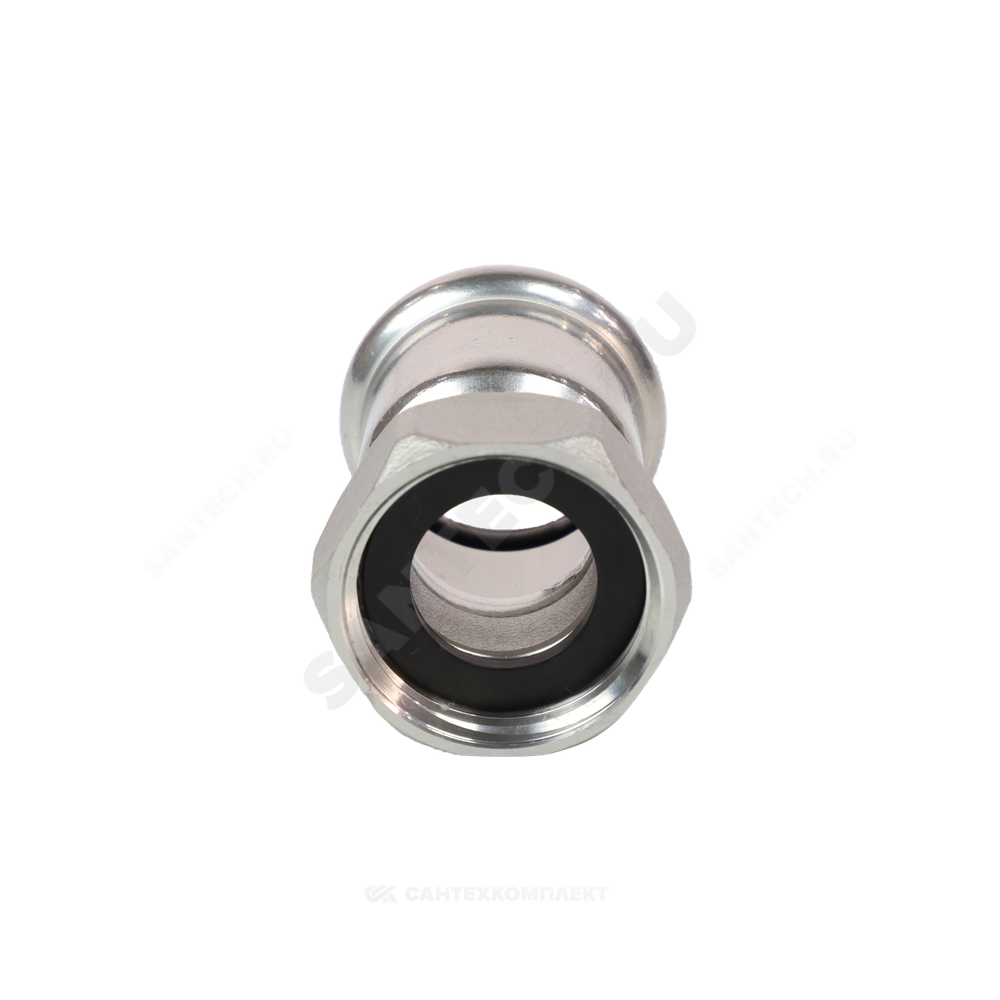 Муфта сталь нерж AISI 316L Дн 22х1" Ру16 пресс/нак/гайка Inoxpres RM 183022002