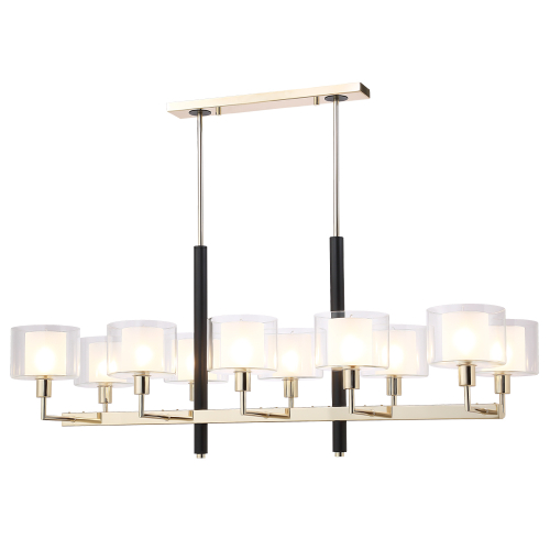 Подвесная люстра Crystal Lux MAESTRO SP-PL10 L1100 GOLD