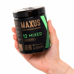 Набор из трёх видов презервативов в железном кейсе Maxus Mixed №12 X-Edition