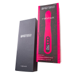 Ярко-розовый вибратор с клиторальной стимуляцией 23,5см ToyFa eroTEQ Rablock 593003