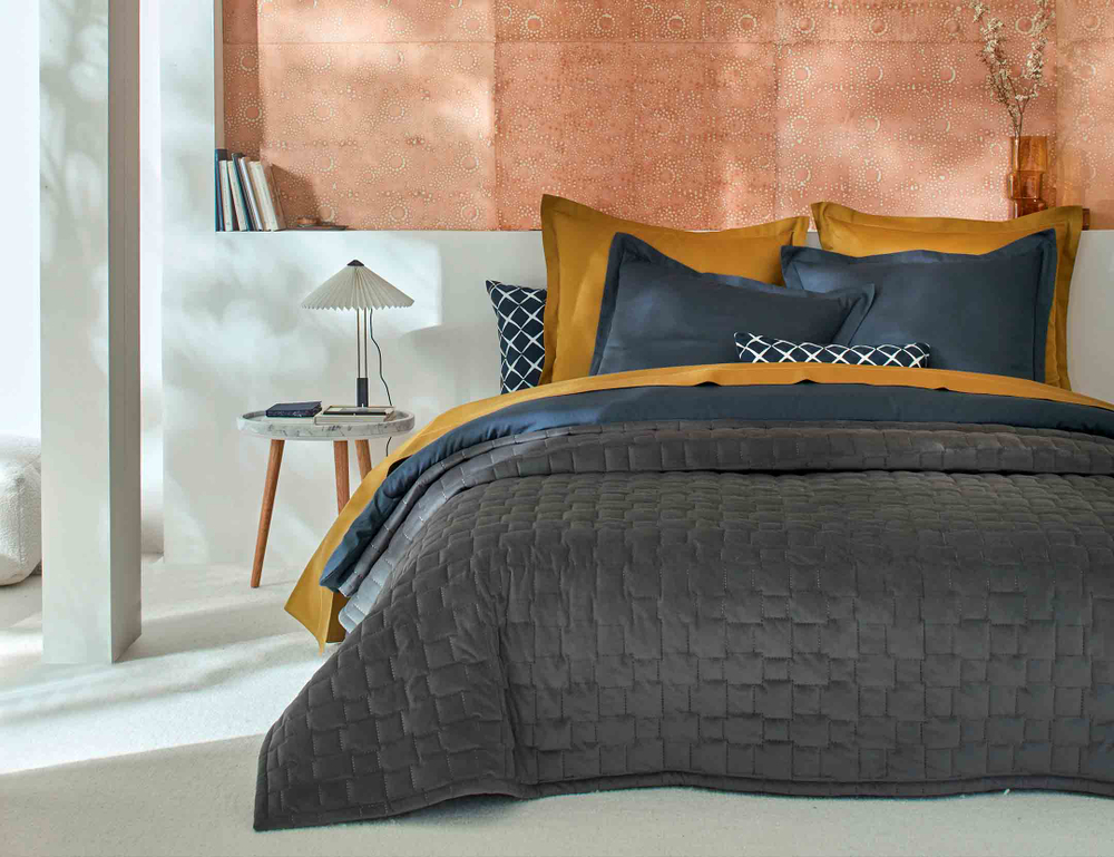 Покрывало SPIRIT ARDOISE 240х260 бархат Blanc des Vosges 240x260 Серый