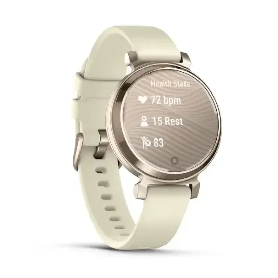 Умные часы Garmin Lily 2 кремово-золотые с кокосовым силиконовым ремешком
