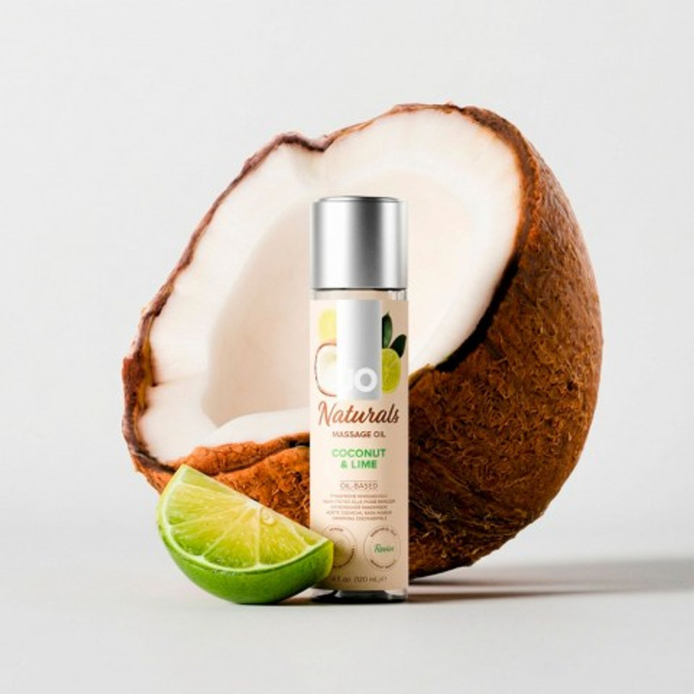 Массажное масло JO Naturals, кокос и лайм, 120 мл