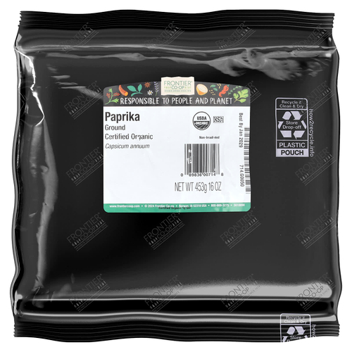 Frontier Co-op, органическая молотая паприка, 453 г (16 унций)