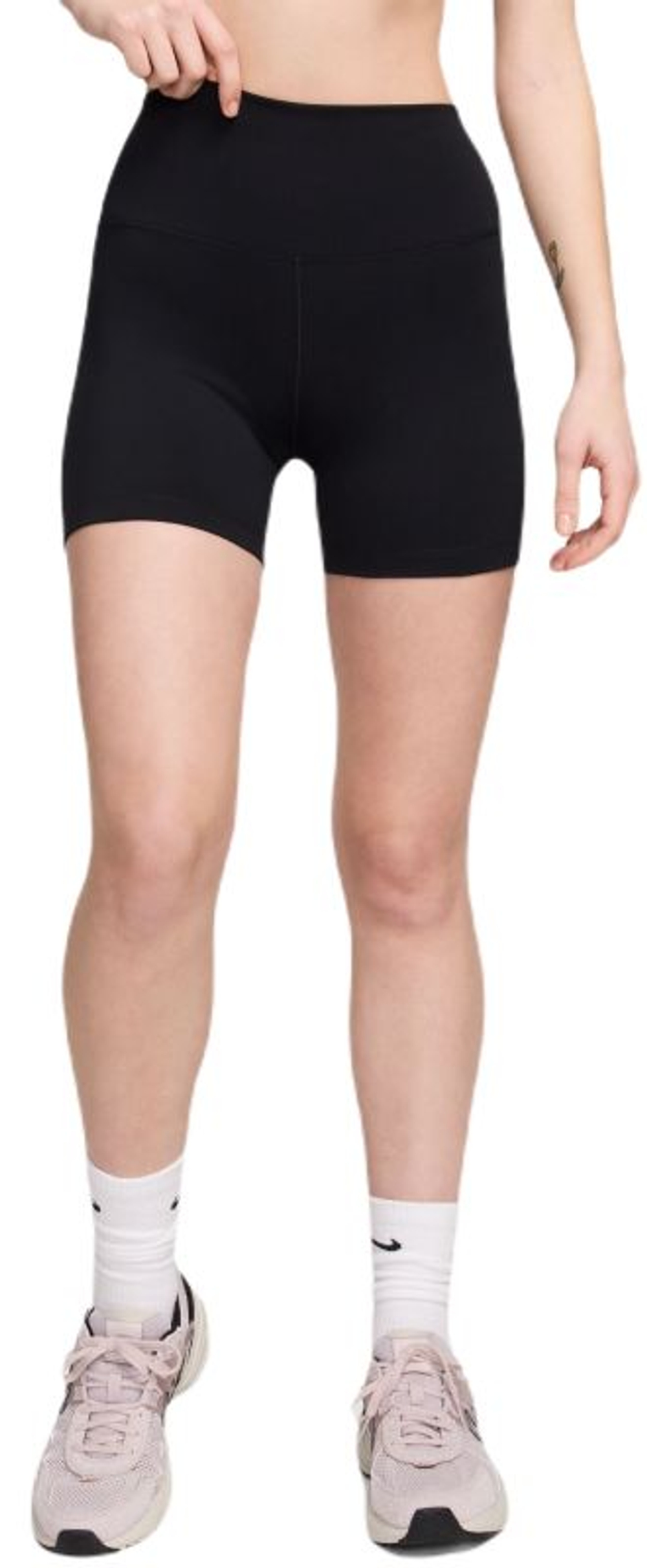 Женские теннисные шорты Nike One High Waist Cycling - black/black
