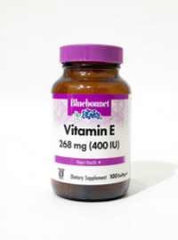 BlueBonnet Nutrition, Vitamin E 268 mg 400 IU 100 softgels | Vitamin E 268 mg, 400 IU, 100 ta yumshoq kapsula