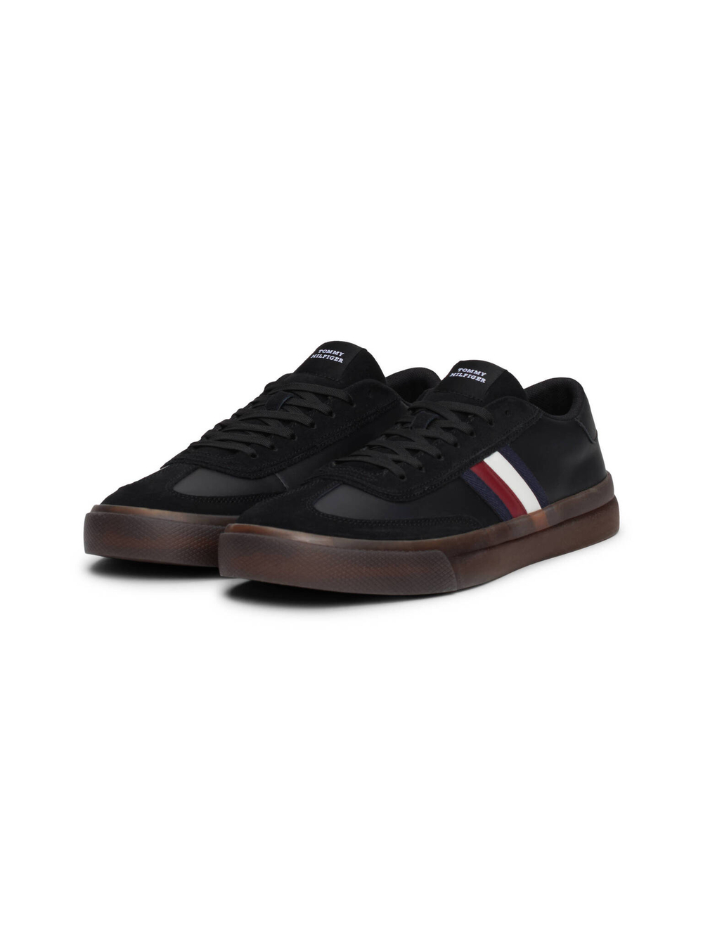Кожаные кроссовки Tommy Hilfiger - черный(FM0FM05209)