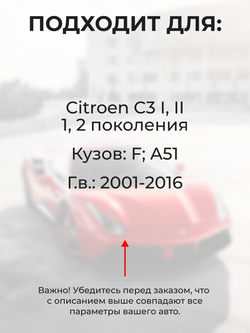 Ремкомплект ограничителей дверей Citroen C3 (I,II) F; A51 (4 двери, тип 80) 2001-2016