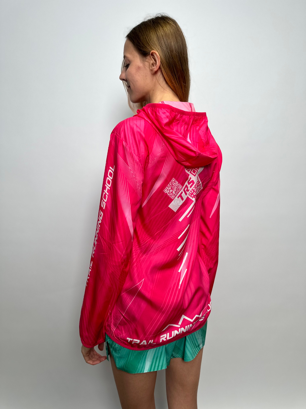 Ветрозащитная куртка для бега TRS pink QR