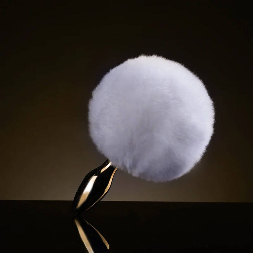 UPKO Пробка-хвостик Rabbit Fur Bunny Tail Small Butt Plug