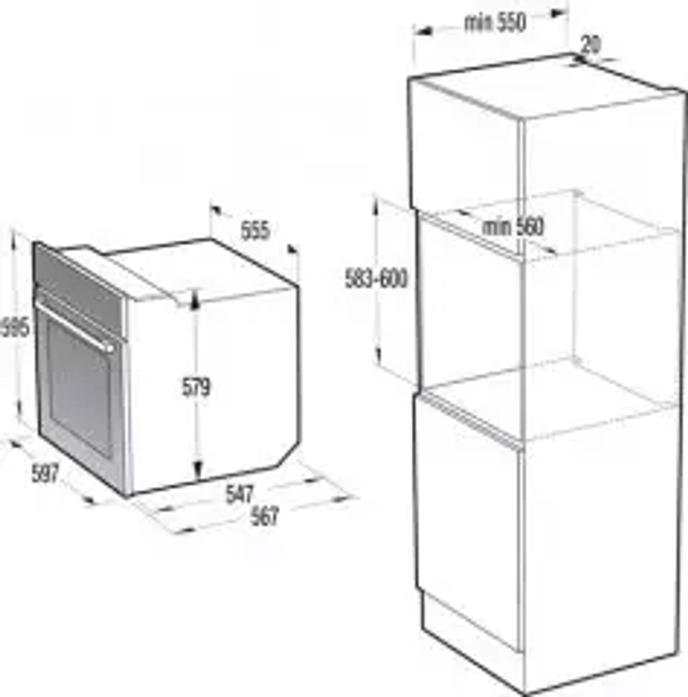 Электрический духовой шкаф Gorenje BO7732CLB