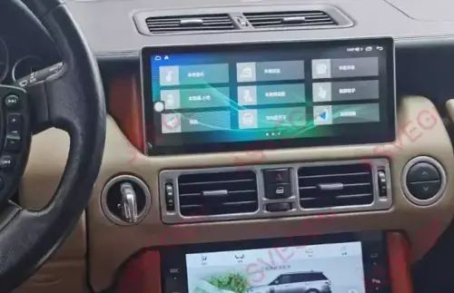 Магнитола для Range Rover 2005-2012 - Kuberg NH-R1220 монитор 12.3", Android 10, Быстрая, CarPlay, 4G SIM-слот