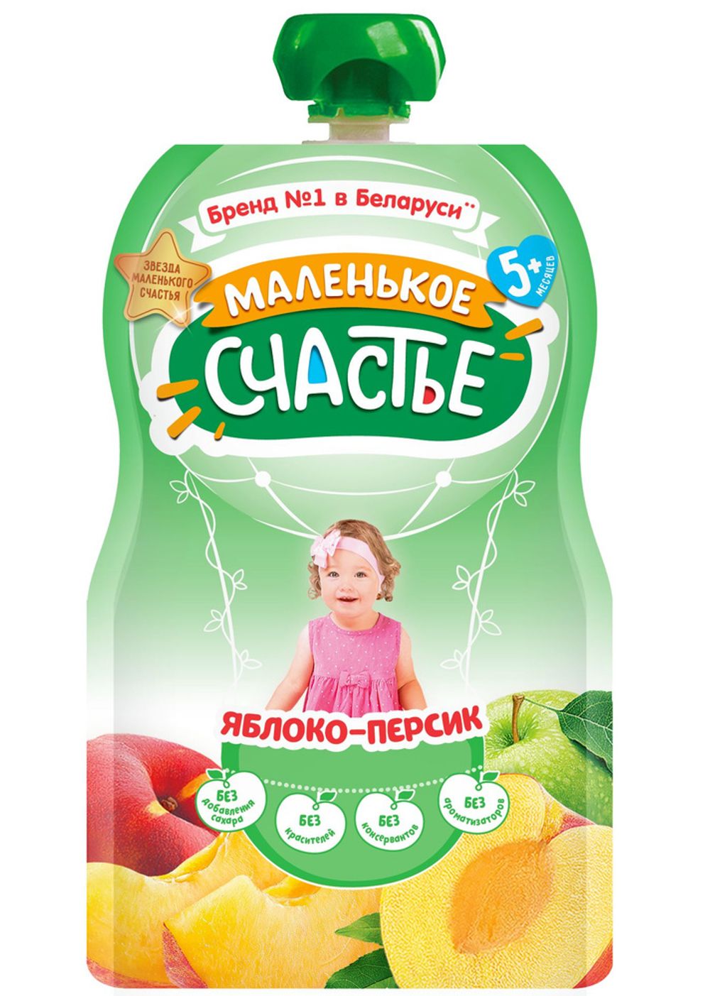 Пюре Маленькое счастье 90 г Яблоко-Персик