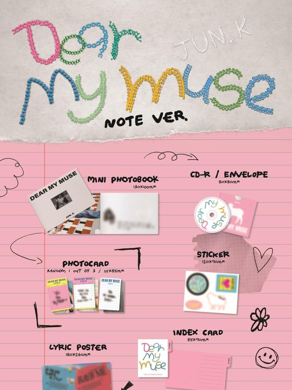 Альбом JUN. K - DEAR MY MUSE 4th Mini Album DIGIPACK Version