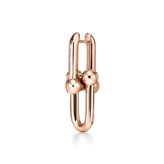 Tiffany HardWear Large Link Earrings в розовом золоте