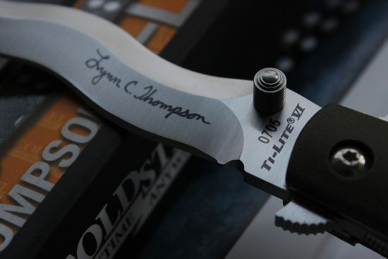 Складной нож Cold Steel 26SY6 Ti-Lite 6 Lynn Thompson c клинком из стали 440C, рукоять Zytel