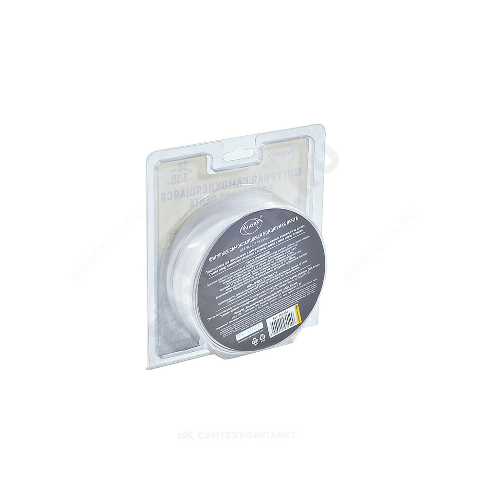 Лента бордюрная для ванн 3350x38 фигурная AVIORA 302-104