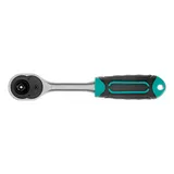 Ключ-трещотка 1/4", CrV, 72 зуба, с быстрым сбросом, матовый хром Stels — фото 4