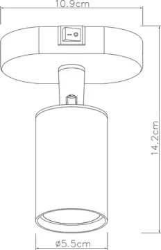 Спот потолочный 1*GU10 A3226AP-1WH белый Aquarius Arte Lamp