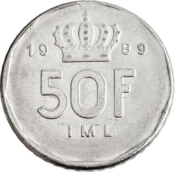 50 франков 1989 Люксембург