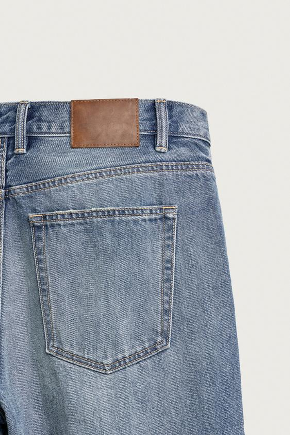 ZARA ДЖИНСЫ RELAXED ДЛИНОЙ ДО ЩИКОЛОТКИ, ВЫЦВЕТШИЙ СИНИЙ