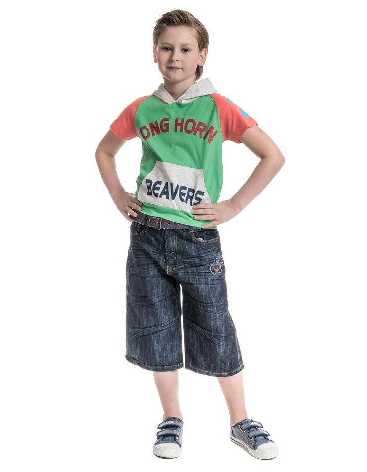 Футболка для мальчика с капюшоном