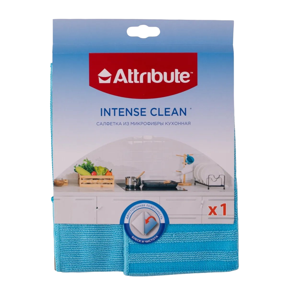 Салфетка из микрофибры ATTRIBUTE универсальная 30*30 см 200 г/м2 3 шт