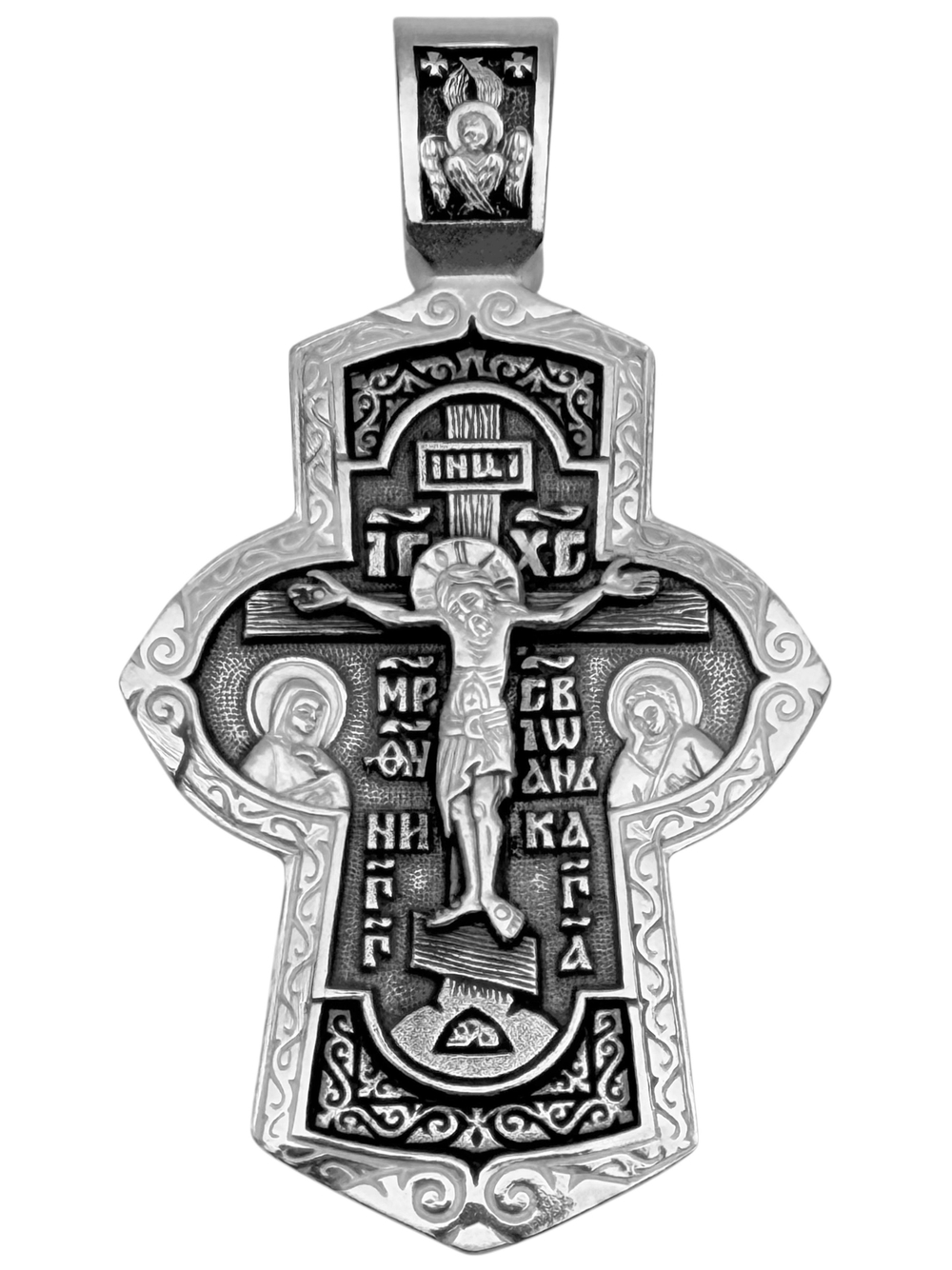 Крест из серебра/Чернение