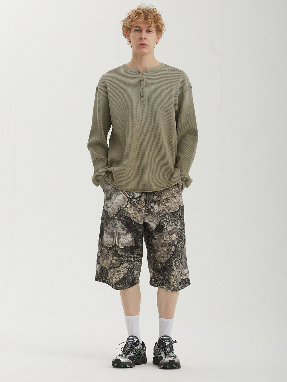 Мужская Толстовка Bee Sun Faded Organic Waffle Serafino