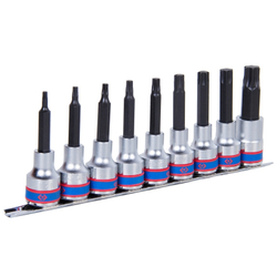 Набор торцевых насадок 1/2", TORX, Т20-Т60, 9 предметов KING TONY 4119PR10