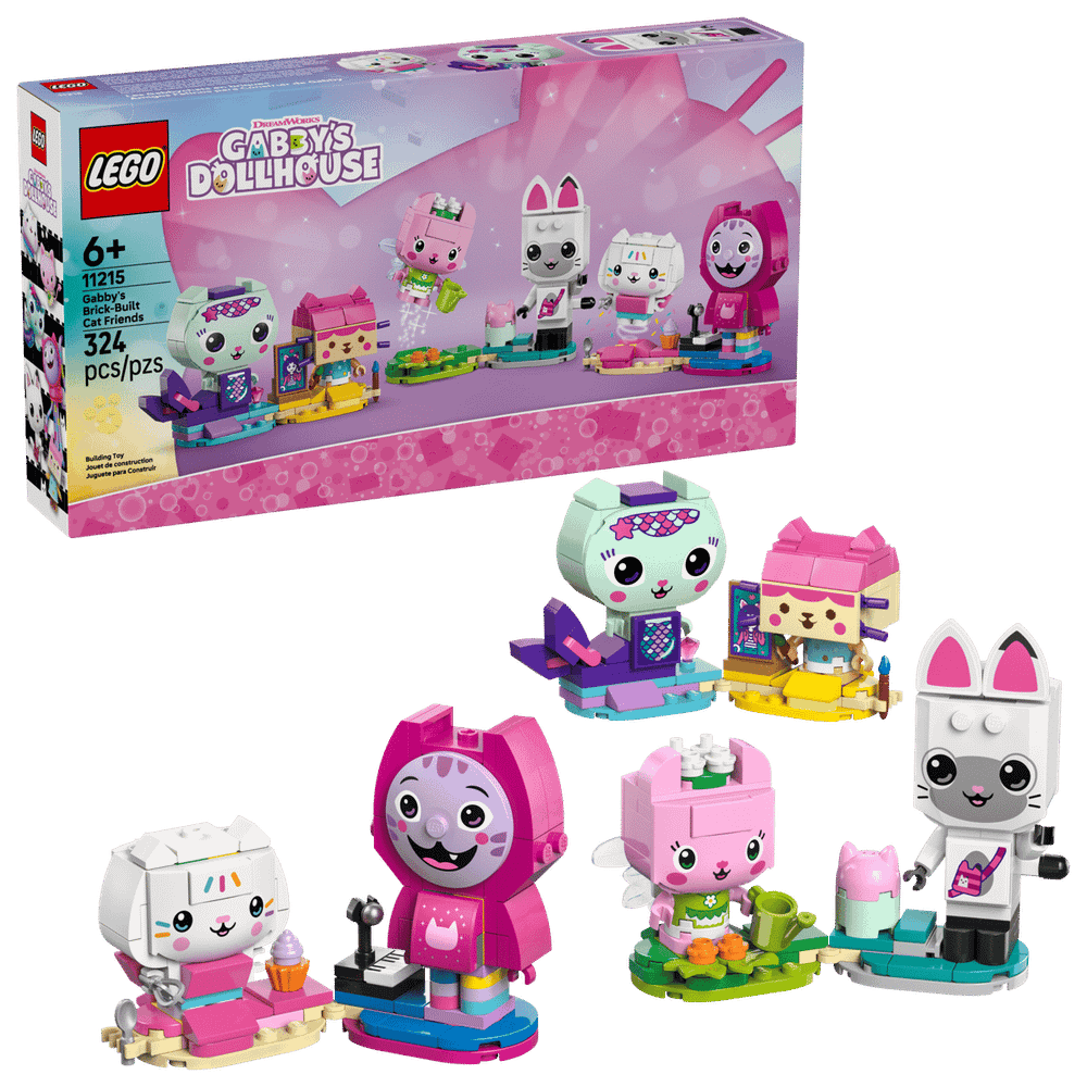 Конструктор LEGO Gabby's Dollhouse 11215 Gabby's Brick-Built Cat Friends