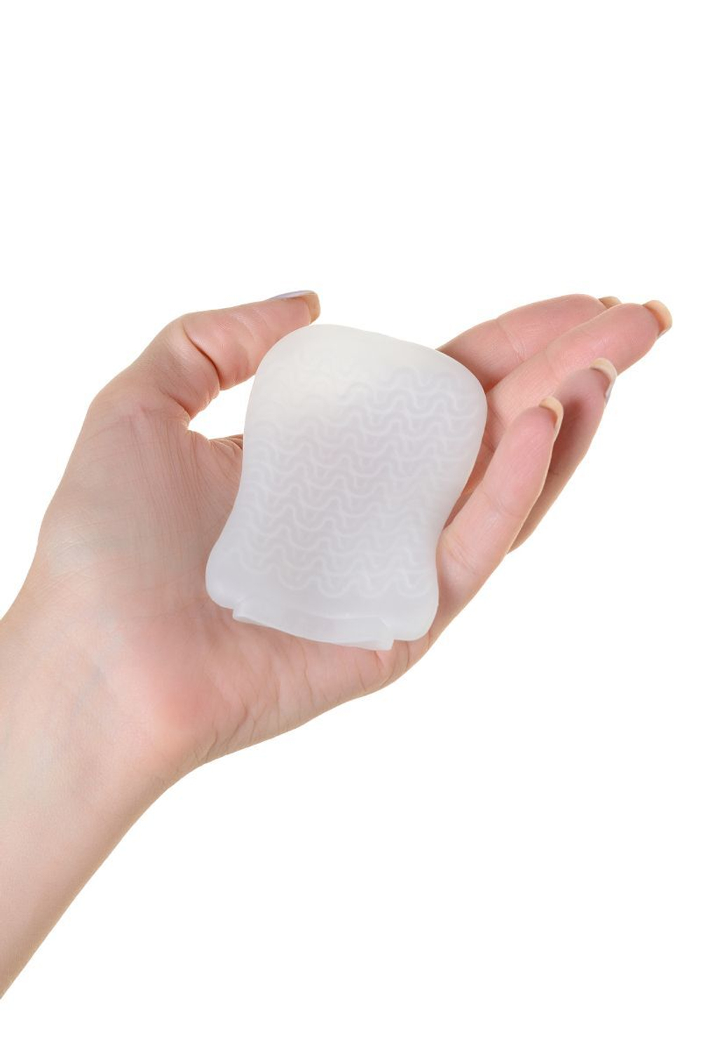 Белый мастурбатор A-Toys Pocket Wavy (Цвет: белый)