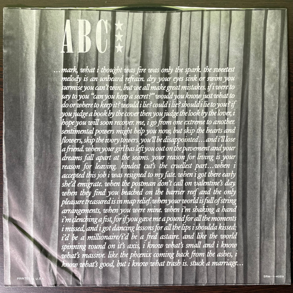 ABC ‎– The Lexicon Of Love (США 1982г.)