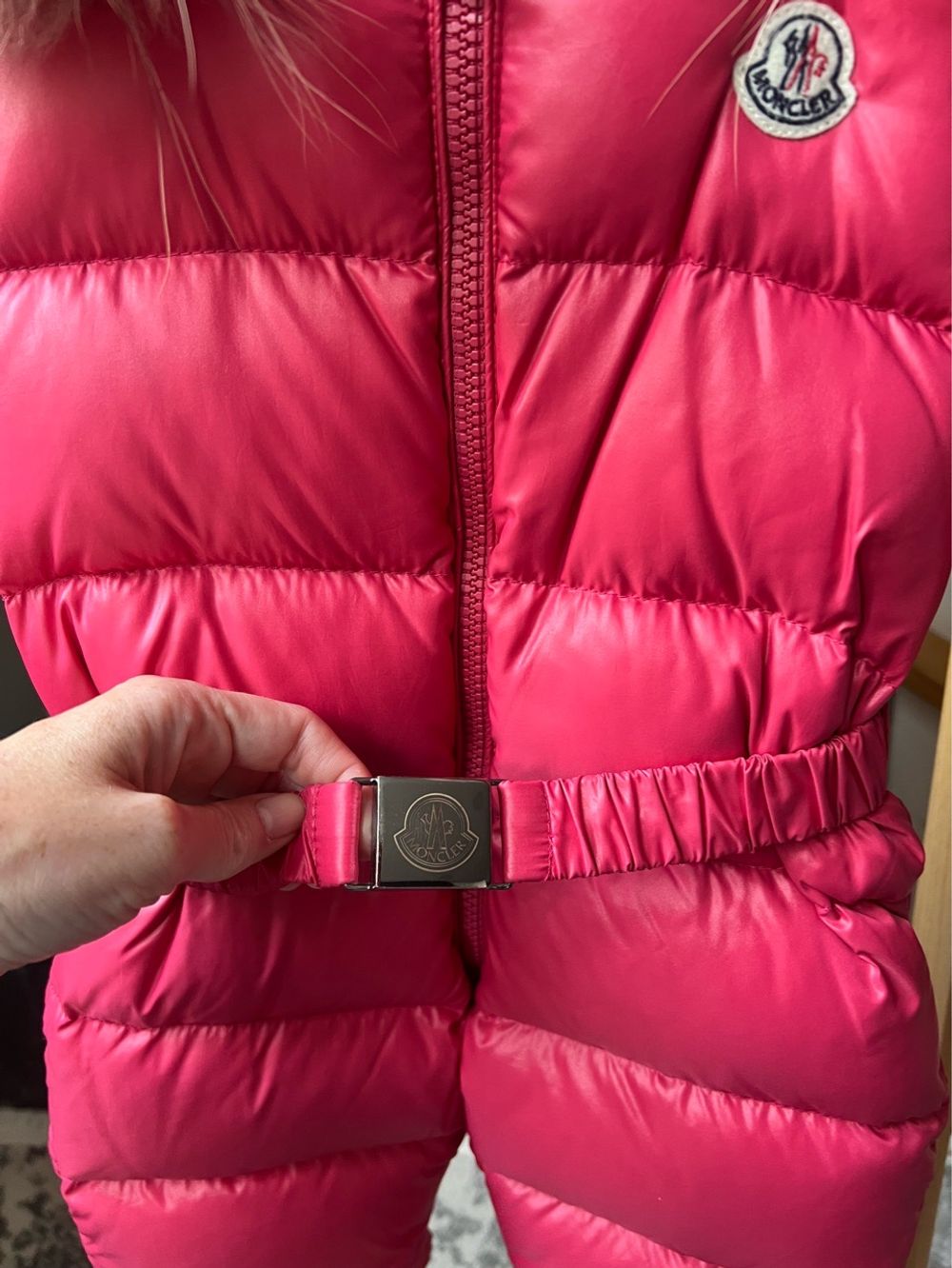 Пуховый комбинезон Moncler, 68 оригинал