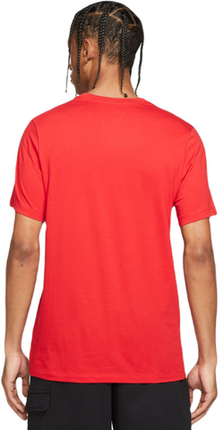 Мужская теннисная футболка Nike Sportswear T-Shirt Icon Futura - university red/black/white