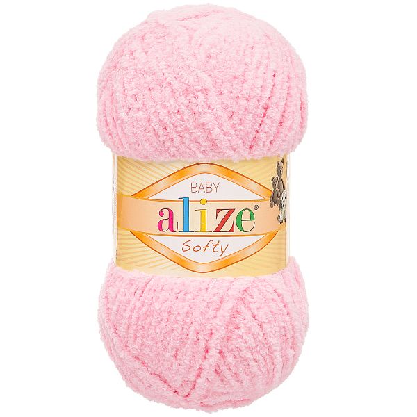 Пряжа Alize (Ализе) Softy / уп.5 мот. по 50 г, 115м, 185 детский розовый A