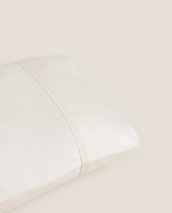 ZARA HOME (500 НИТЕЙ) НАВОЛОЧКА ИЗ ХЛОПКА ПЕРКАЛЬ, БЕЖЕВЫЙ