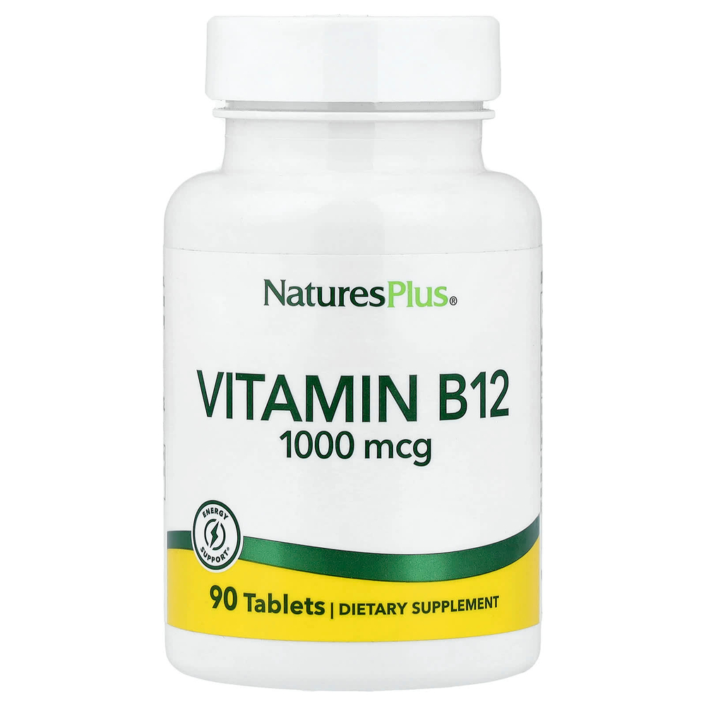 NaturesPlus, витамин B12, 1000 мкг, 90 таблеток