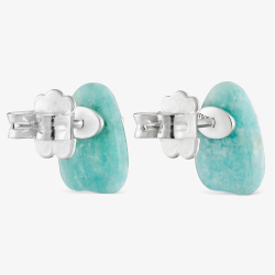 Tous Boo Серьги из серебра и амазонита, серебряный