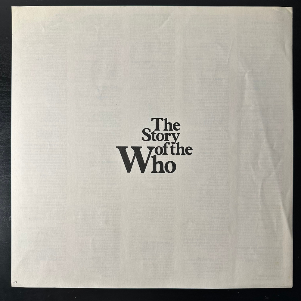 The Who ‎– The Story Of The Who 2LP (Япония 1979г.)