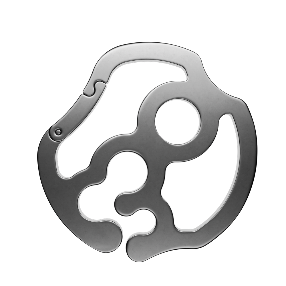 DOT grey carabiner