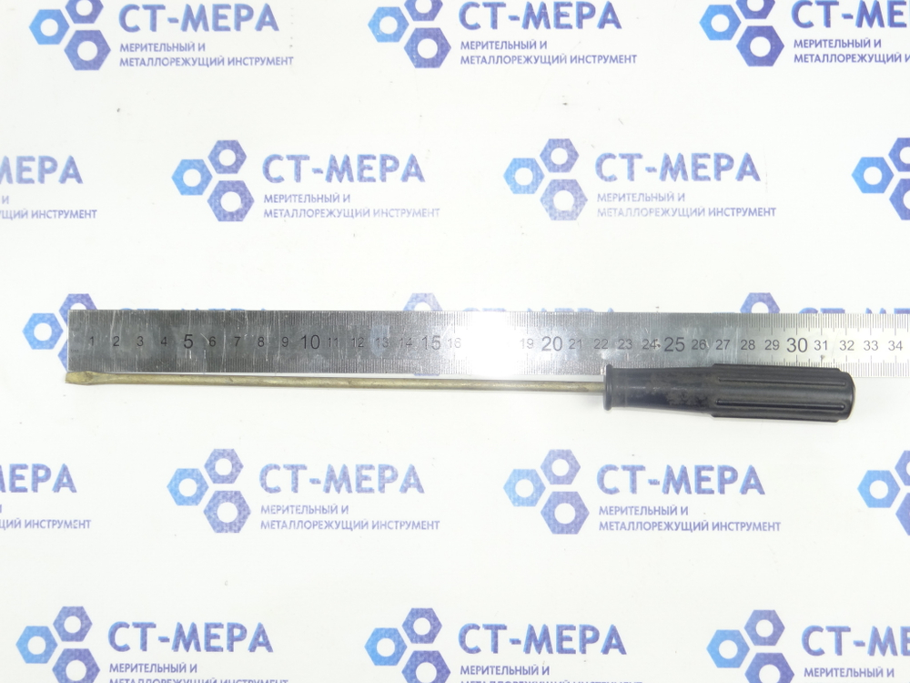 Отвертка шлицевая плоская (минусовая) 320х4.4х0.9мм (Карболитовая ручка) СССР